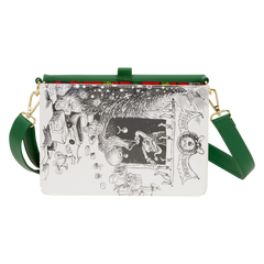 dr. seuss how the grinch stole christmas! holiday color-in crossbody bag