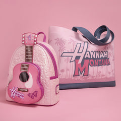 hannah montana guitar canvas tote bag