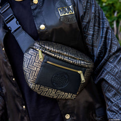 marvel 85th anniversary all-over print logo convertible belt bag