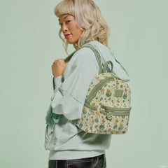 peter pan tinker bell clover all-over print mini backpack