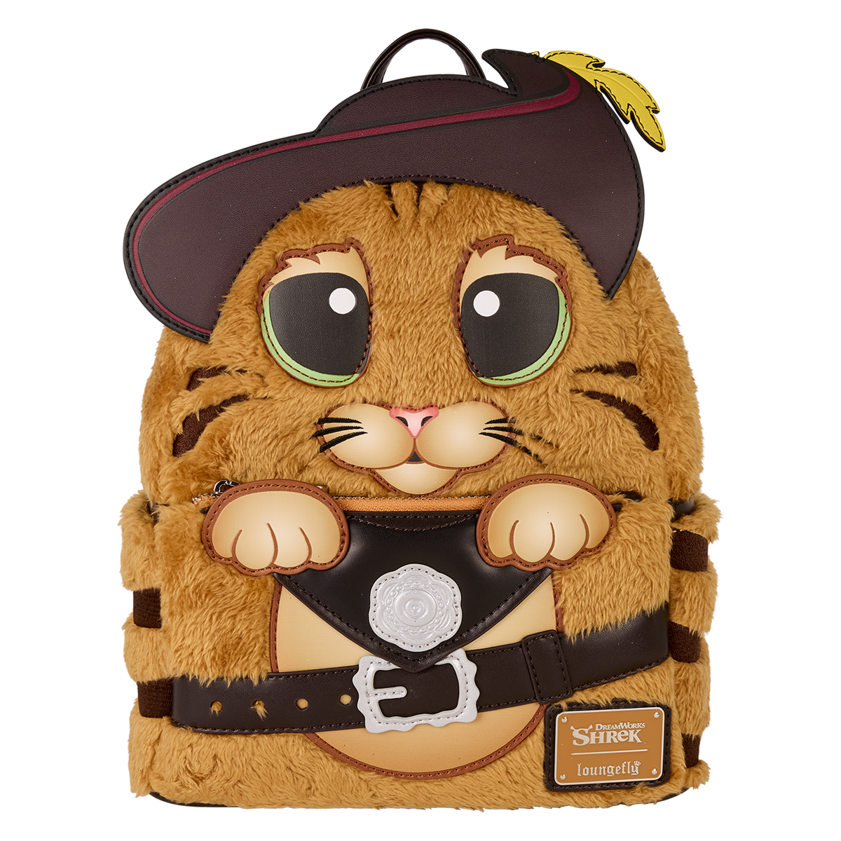 shrek puss in boots plush cosplay mini backpack