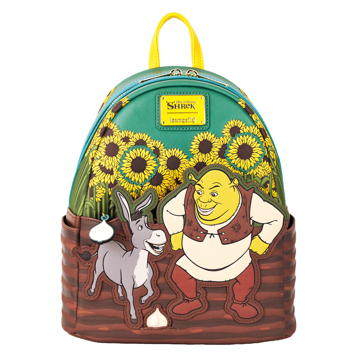 shrek & donkey sunflower field mini backpack