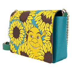 shrek & donkey sunflower field crossbody bag