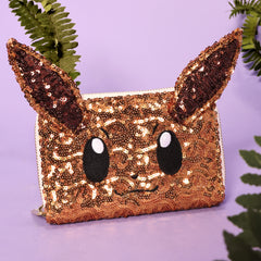 pokémon exclusive eevee sequin cosplay zip around wallet