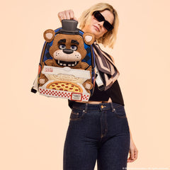 five nights at freddy's freddy fazbear plush cosplay lenticular mini backpack