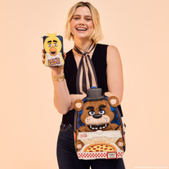 five nights at freddy's freddy fazbear plush cosplay lenticular mini backpack