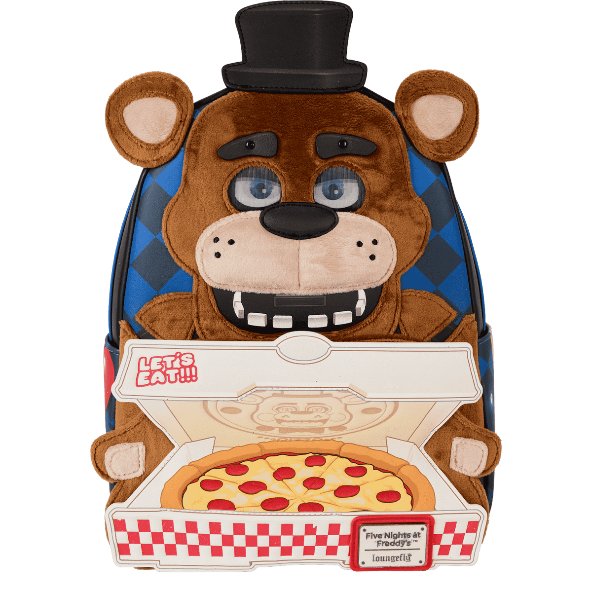 five nights at freddy's freddy fazbear plush cosplay lenticular mini backpack