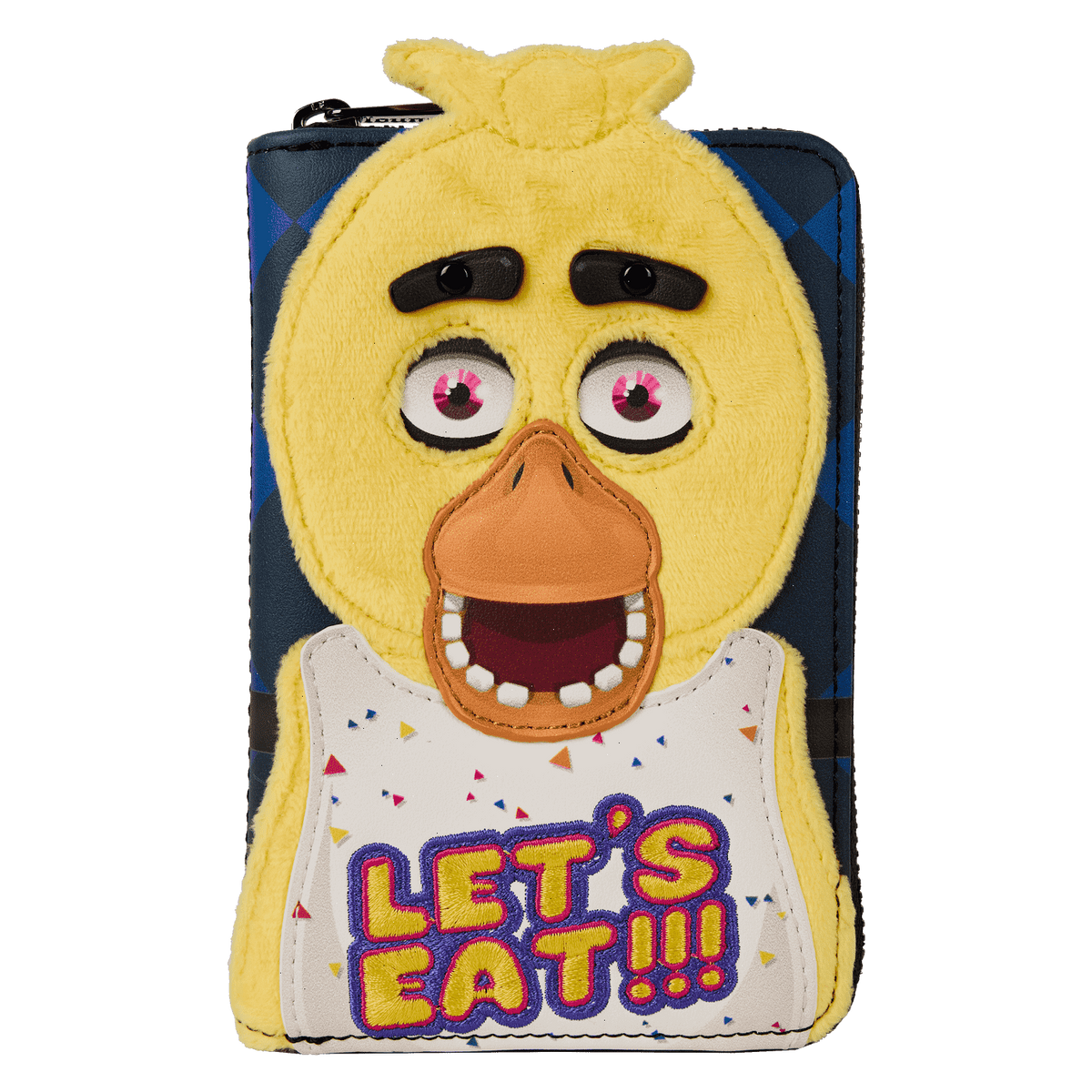 five nights at freddy's chica plush cosplay zip around wallet