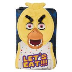 five nights at freddy's chica plush cosplay zip around wallet