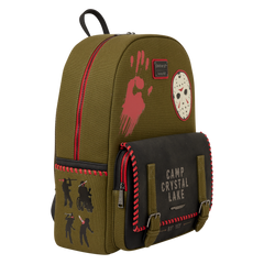 friday the 13th camp crystal lake canvas full-size backpack