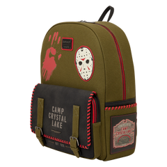 friday the 13th camp crystal lake canvas full-size backpack