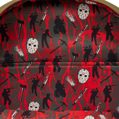 friday the 13th camp crystal lake canvas full-size backpack