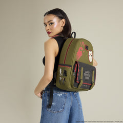 friday the 13th camp crystal lake canvas full-size backpack