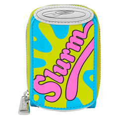 wondercon limited edition futurama slurm glow accordion zip around wallet