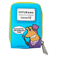 wondercon limited edition futurama slurm glow accordion zip around wallet