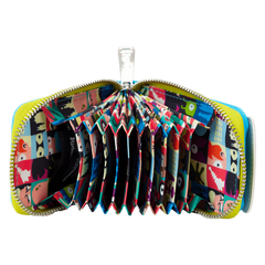 wondercon limited edition futurama slurm glow accordion zip around wallet
