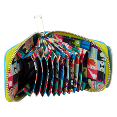 wondercon limited edition futurama slurm glow accordion zip around wallet