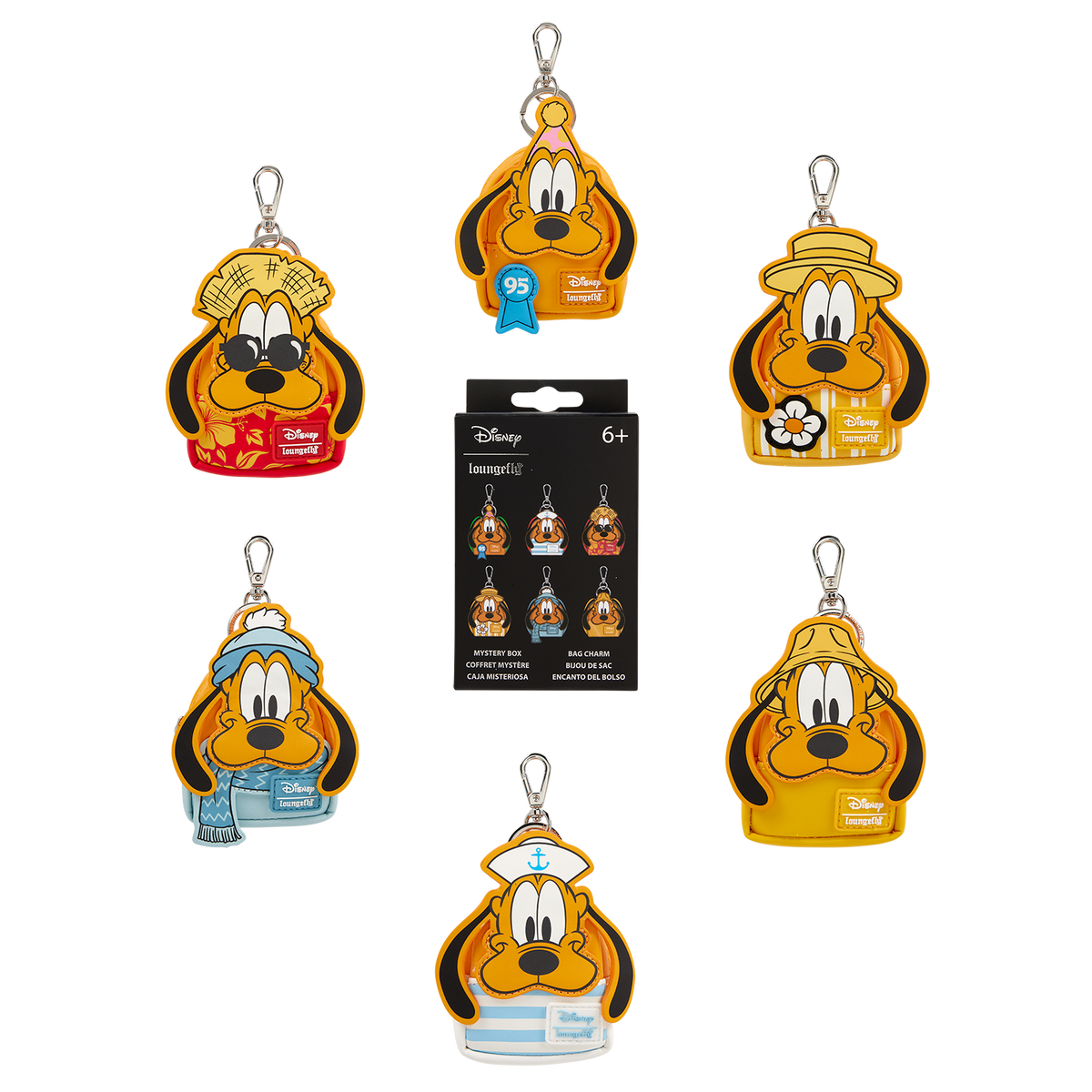 pluto 95th anniversary cosplay mystery mini backpack keychain charm