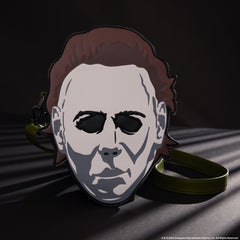 halloween michael myers mask glow crossbody bag