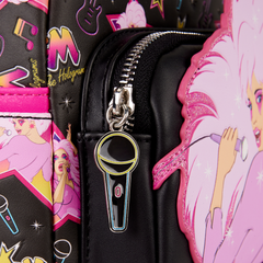 jem and the holograms glitter all-over print mini backpack