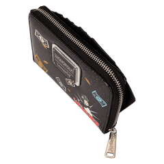 monopoly 90th anniversary money glitter zip around wallet