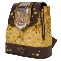 exclusive harry potter hufflepuff banner velvet mini backpack