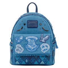 harry potter hogwarts denim mini backpack
