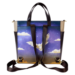 harry potter hogwarts starry sky convertible backpack & tote crossbody bag