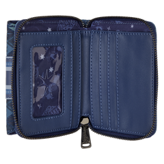 harry potter hogwarts denim tri-fold wallet