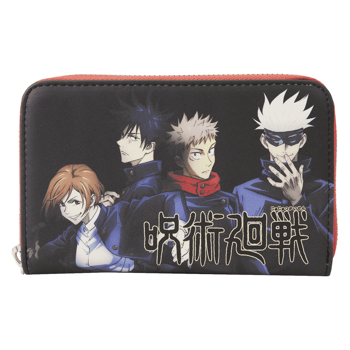 jujutsu kaisen exclusive first years and gojo sensei zip around wallet