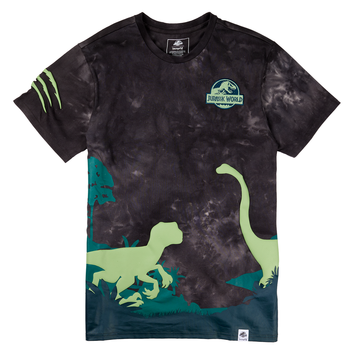 jurassic world jungle scene unisex tee