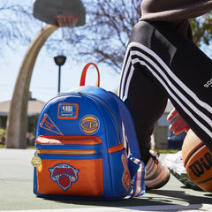 nba new york knicks patch icons mini backpack