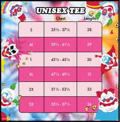 killer klowns from outer space tie-dye unisex tee