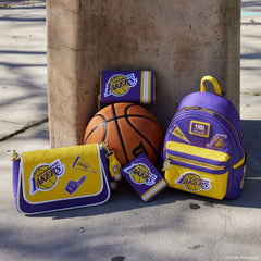 nba los angeles lakers patch icons mini backpack