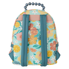 loungefly tropical lemon floral mini backpack