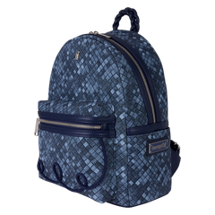 loungefly faux denim mini backpack