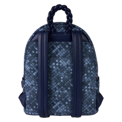 loungefly faux denim mini backpack