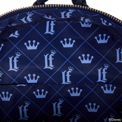 loungefly faux denim mini backpack