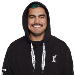 loungefly 25th anniversary logo black unisex hoodie