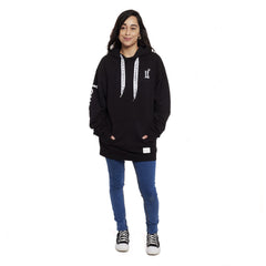 loungefly 25th anniversary logo black unisex hoodie