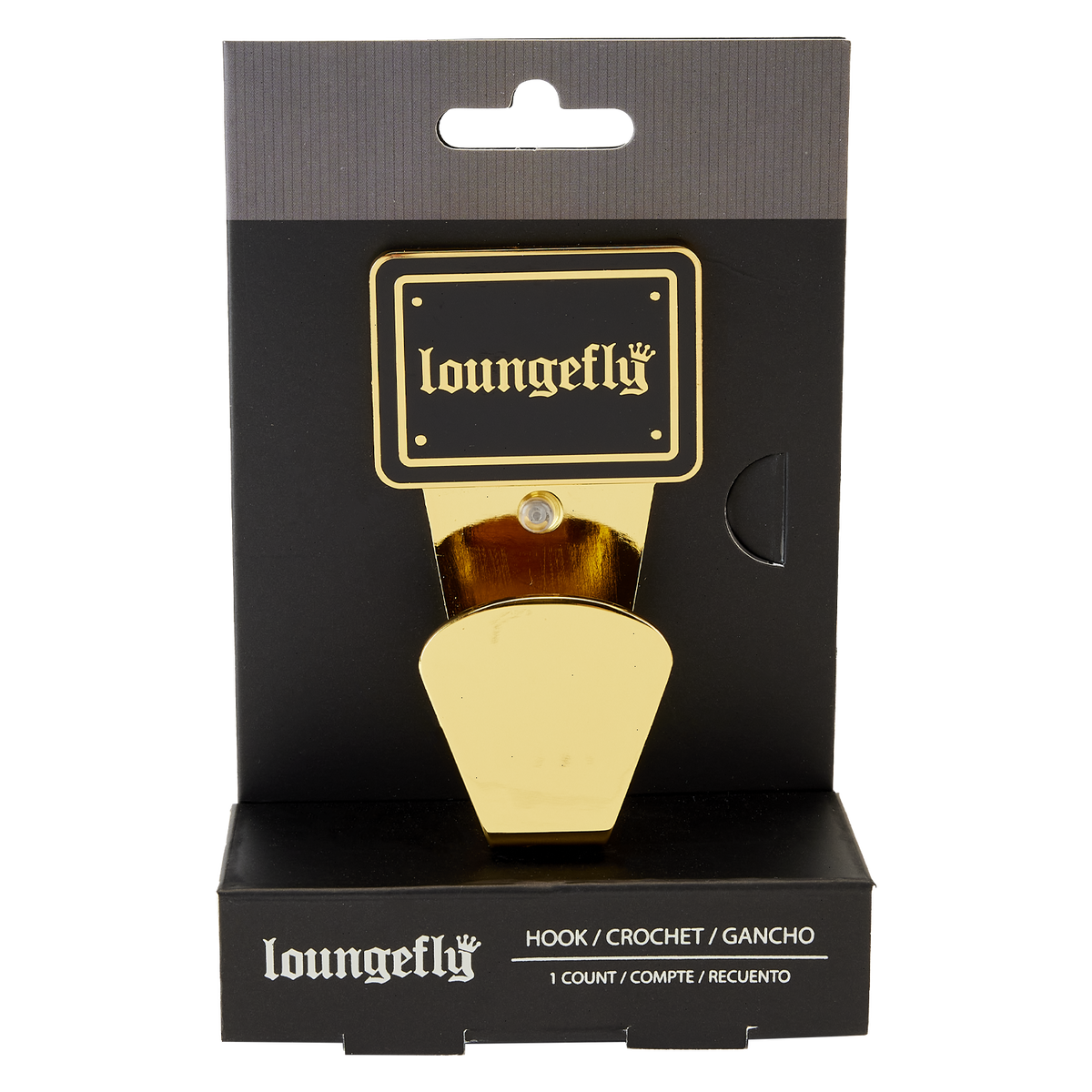 loungefly gold metal display wall hook