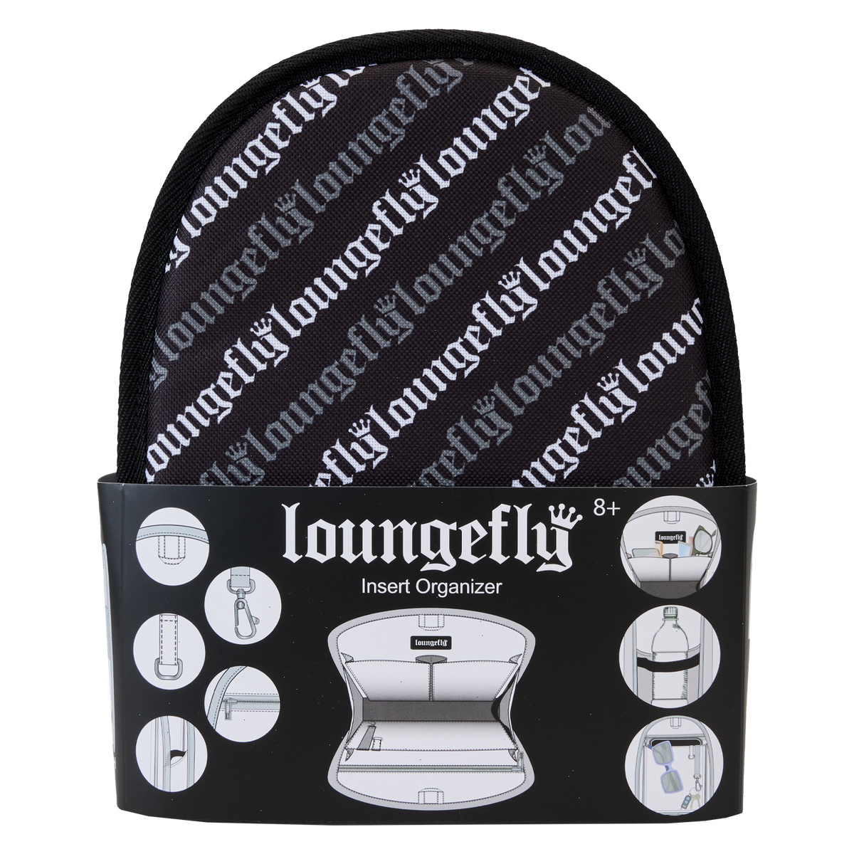loungefly mini backpack bag organizer insert