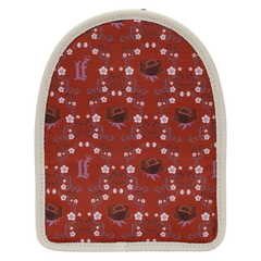 loungefly cream & red floral light-up mini backpack bag organizer insert