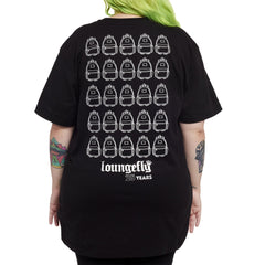 loungefly 25th anniversary logo black unisex tee