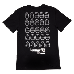 loungefly 25th anniversary logo black unisex tee