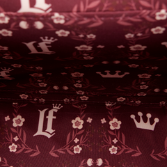 loungefly cream & red floral crossbody bag