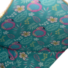 loungefly flamingo pool float figural crossbody bag with coin bag