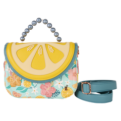 loungefly tropical lemon floral crossbody bag