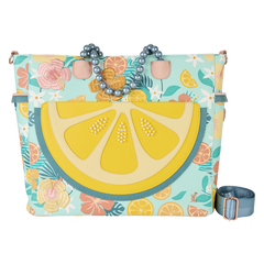 loungefly tropical lemon floral convertible backpack & tote crossbody bag