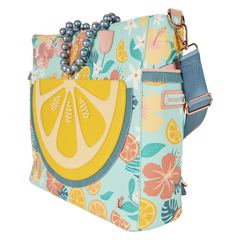 loungefly tropical lemon floral convertible backpack & tote crossbody bag